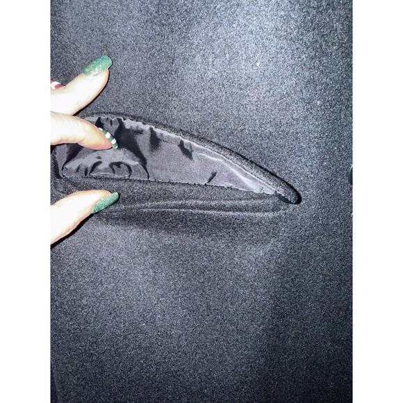 Braetan Women's Warm Wool Blend Black 6 Button Up Pea Coat Jacket Size Medium - Picture 7 of 10